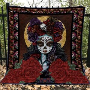 Skull Quilt Blanket Ver 81  Quilt